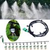 10Meters New Irrigation Garden Sprayer System with 10 Sprinklers Nozzles Misting Fog Cooling Water Sprayer for Agricultural Use