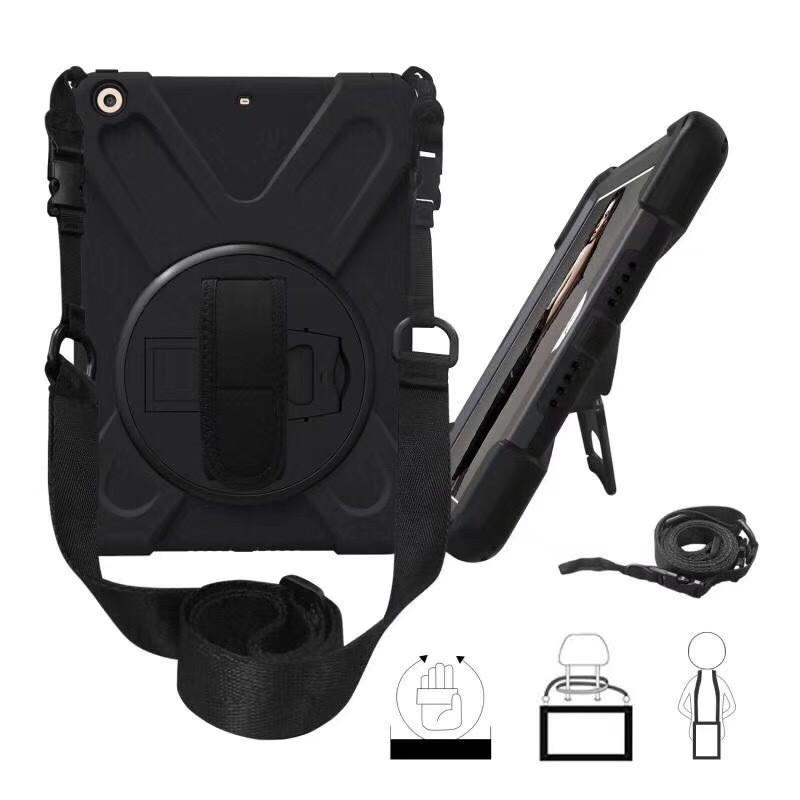 IPad Air 5 Case With Hand Strap Optional Shoulder 10.2-inch 10th Gen Shockproof Plastic Cover