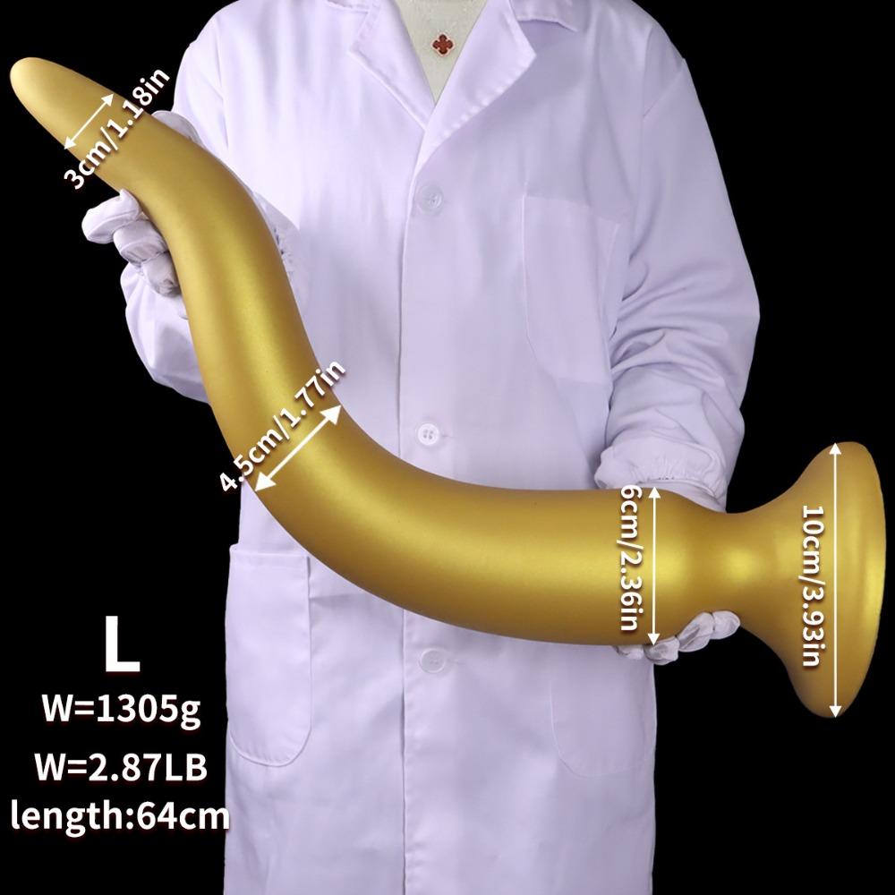Extra Long Silicone Anal Plug with Large Tail - Safe Comfortable Adult Masturbation Massage Sex Toy