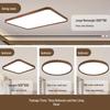 Modern Minimalist Walnut Ceiling Light - Solid Wood for Living Room, Bedroom, Dining Room, and Study