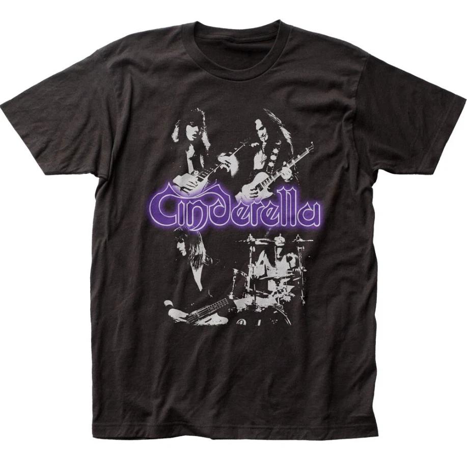 Cinderella Group Mens T Shirt Rock and Roll Music Classic Band Tee New Black S