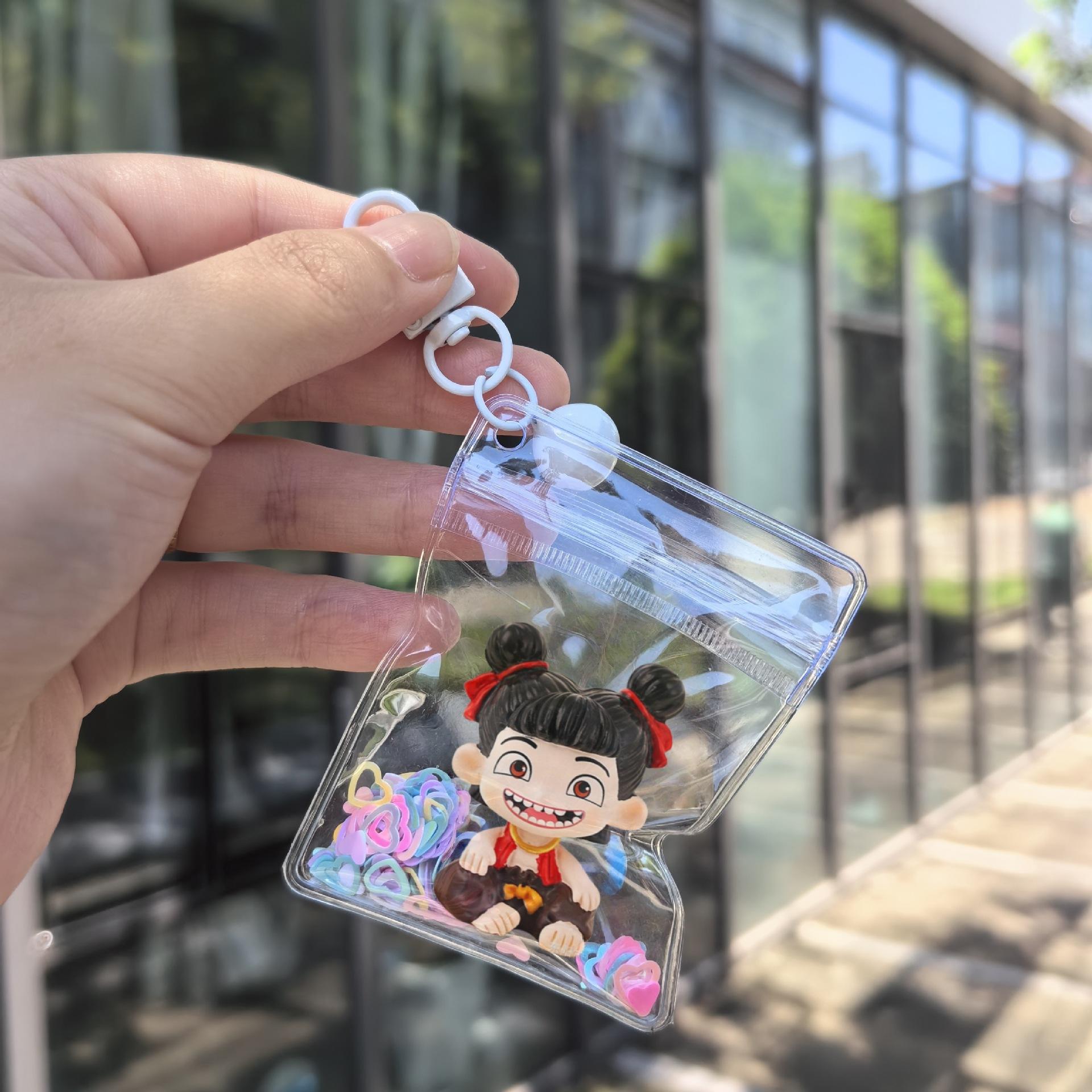 Creative Cartoon Devil Child Nezha Pendant Keychain Tide Play Xiaohongshu Same Blind Box Blind Bag Small Pendant