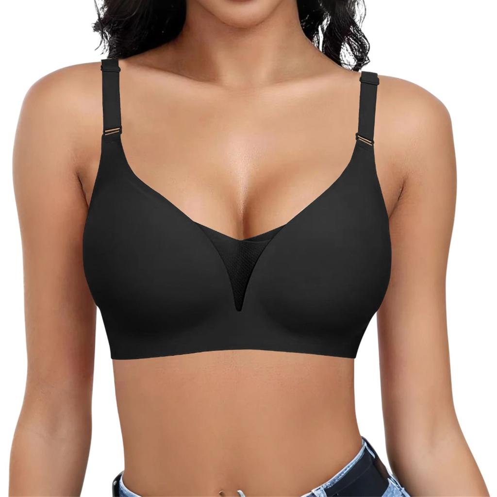 Women's Solid Color Push Up Bra Without Steel Ring Seamless Everyday Bra