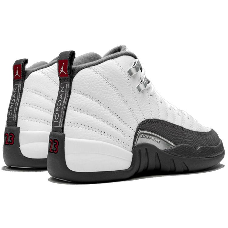 New Air Jordan 12 Retro White Dark Grey GS 153265-160