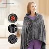 USB Heated Blanket Electric Heated Throw 3 Heating Level Wearable Electric Blanket Fast Heating 9 Heated Areas for Autumn Winter