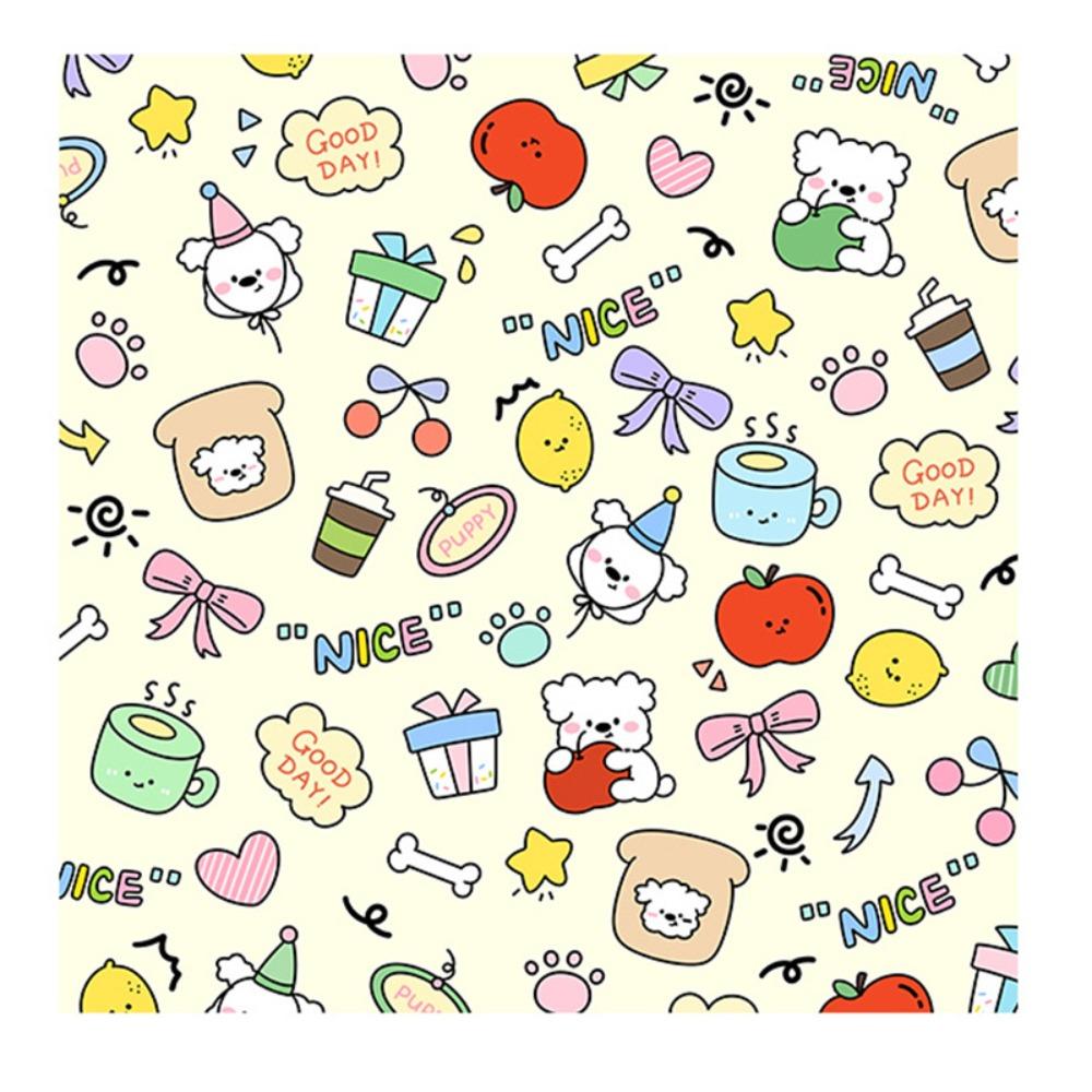 Cartoon Puppy Self-adhesive Camera Storage Bag Silk Cloth Camera Protective Wrap  Woman Girls