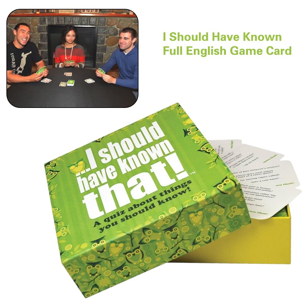 Buy I Should Have Known Full English Game Card at affordable prices — free  shipping, real reviews with photos — Joom