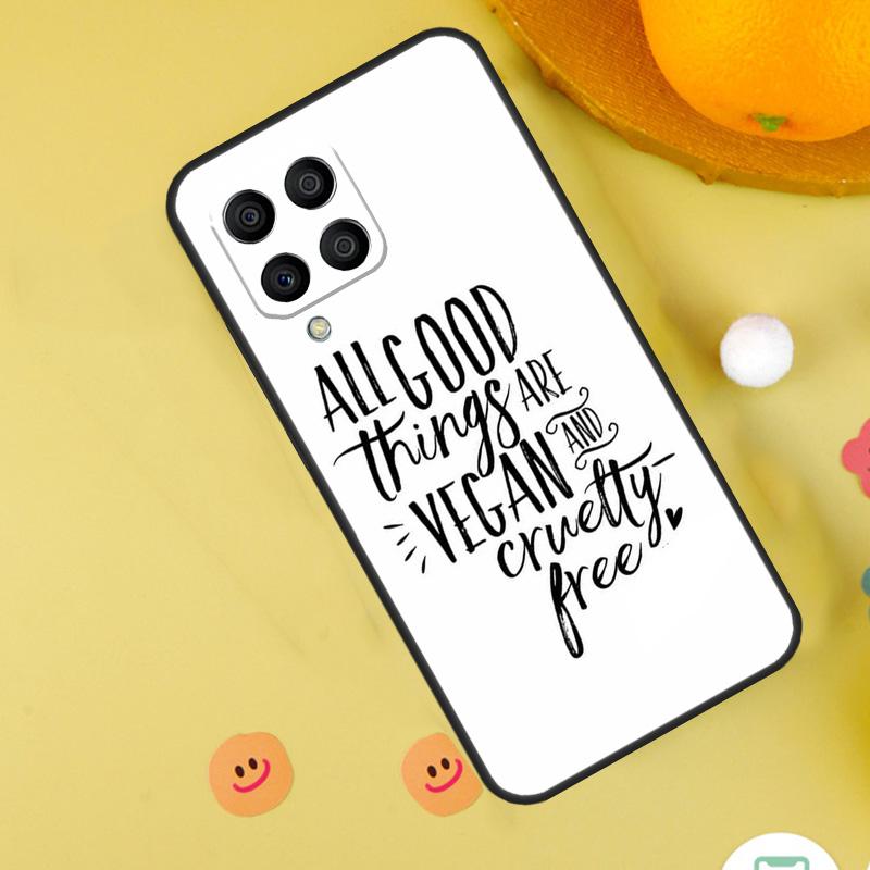 LOVE VEGGIE Vegetarian Quotes VEGAN Case For Samsung Galaxy M31 M32 M12 M52 M21 M15 M55 M56 M36 M16 M06 M13 M33 M53 M14 M34 M54