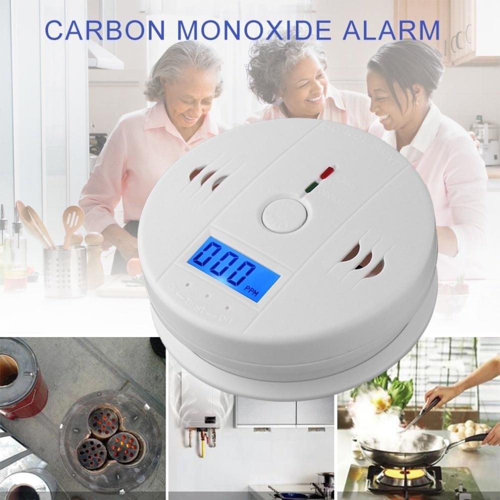 Buy CO Gas Sensor Detector Carbon Monoxide Poisoning Alarm Detector LCD Photoelectric