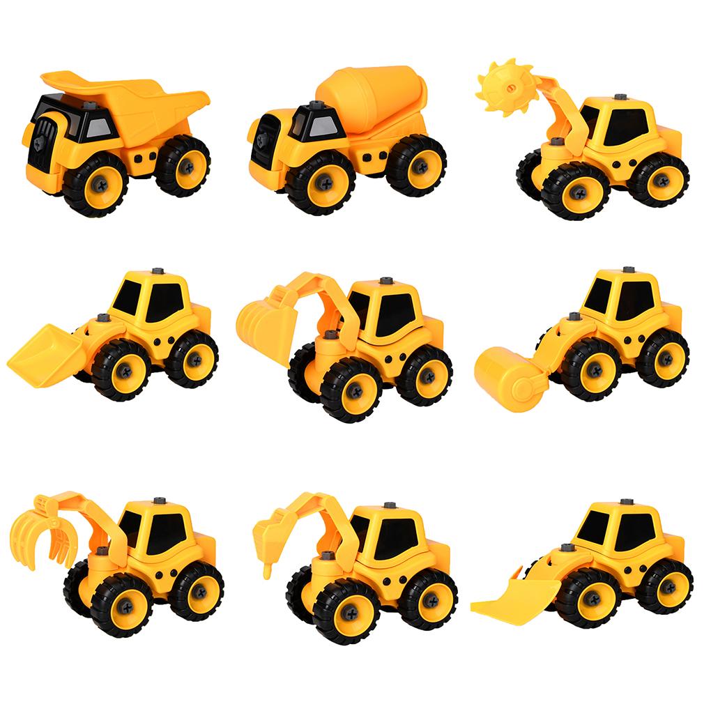 Children Detachable ABS Truck Toy DIY Assemble Construction Vehicle Model Boys Birthday Holiday Gift