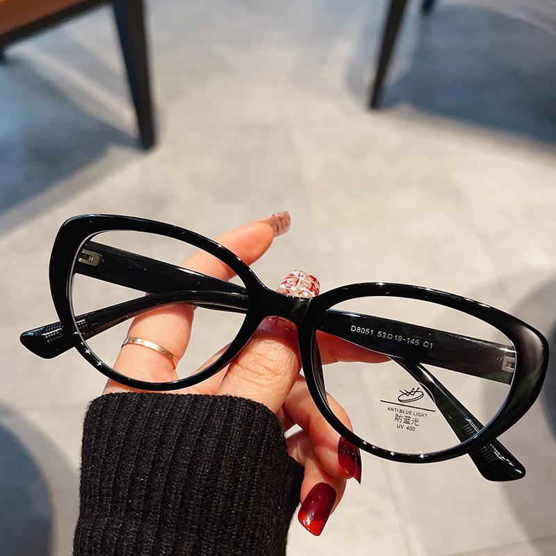 Vintage Anti Blue Light Optical Cat Eye Glasses Women For Female Myopia Prescription Frame Luxury Brand Designer  Frames