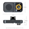 Bluetooth 5.4 Clip Pare-soleil Kit Mains Libres Voiture Récepteur Audio Sans Fil Lecteur Musique MP3 Haut-parleur avec Bouton Support Siri