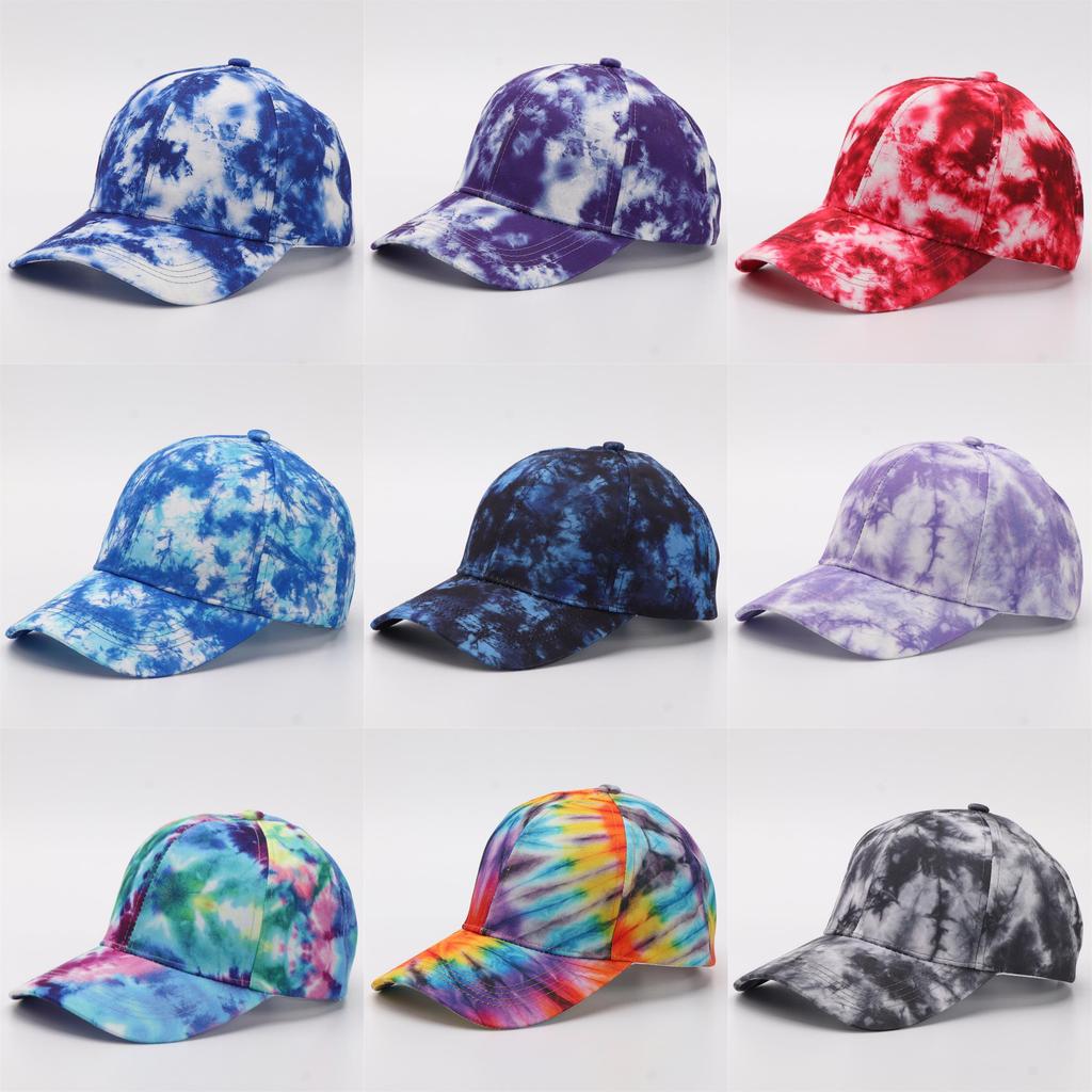 Digital Print Gradient Baseball Cap With Sun Protection For Casual Outdoor Wear