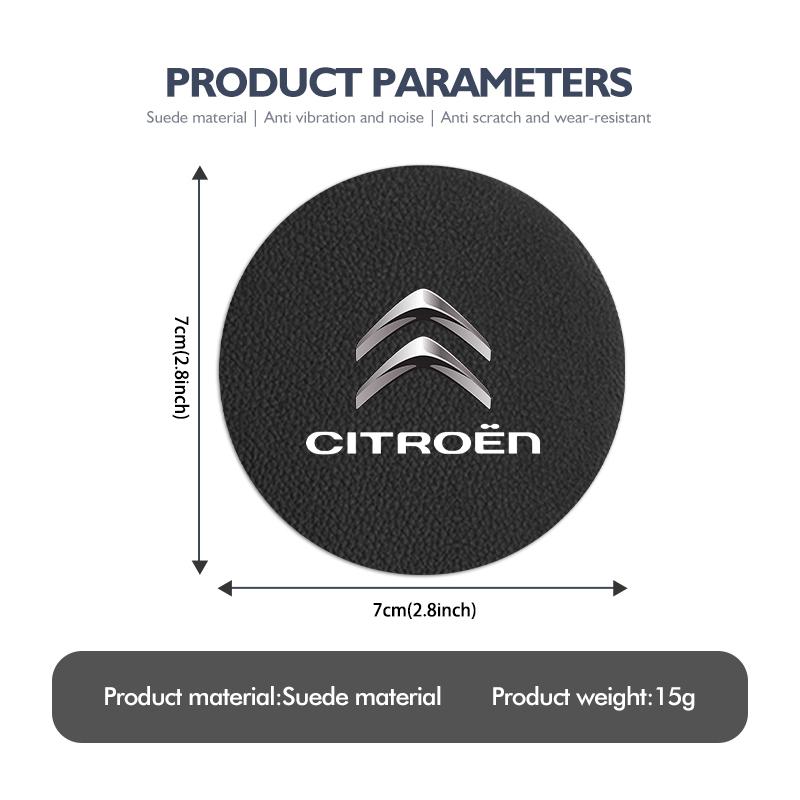 2Pcs Car Coaster Water Cup Holder Pad Non-Slip Mat Accessories For Citroen Grand Berlingo Jumper Celysee Xsara Picasso Aircross