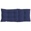 High Back Seat Cushions 6 Pcs Navy Blue Oxford Fabric
