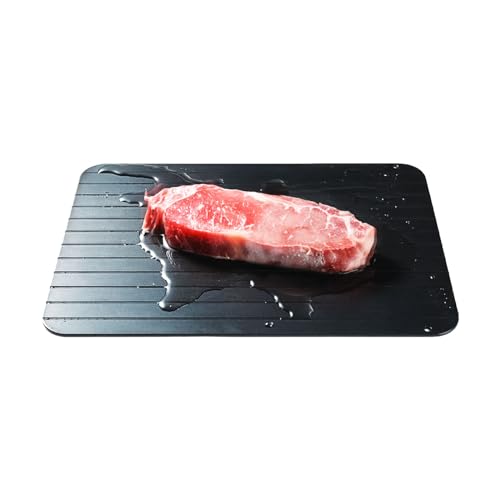 Genuine Thawing Plate [29.5x20cm, 3mm Thick] Rapid Thawing for Cold Foods, Home Use, Natural Thawing, Rapid Thawing, Aluminum, Compatible with Frozen