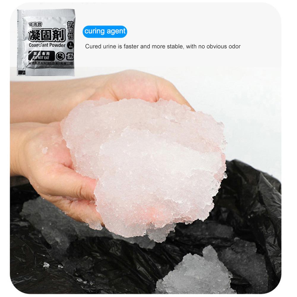 

48Pcs Toilet Absorbent Gel Eco-Friendly Liquid Waste Gelling Powder Rapid Poo Urine Powder Camping Toilet Gel for Camping Hiking China Mainland