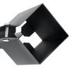 Fence Post Anchor Ground Spike, 4 Pack 36 X 4 X 4 Inches Outer Diameter (Inner Diameter 3.5 X3.5 Inches), Metal Black Powder Coated Post Stake Ground,