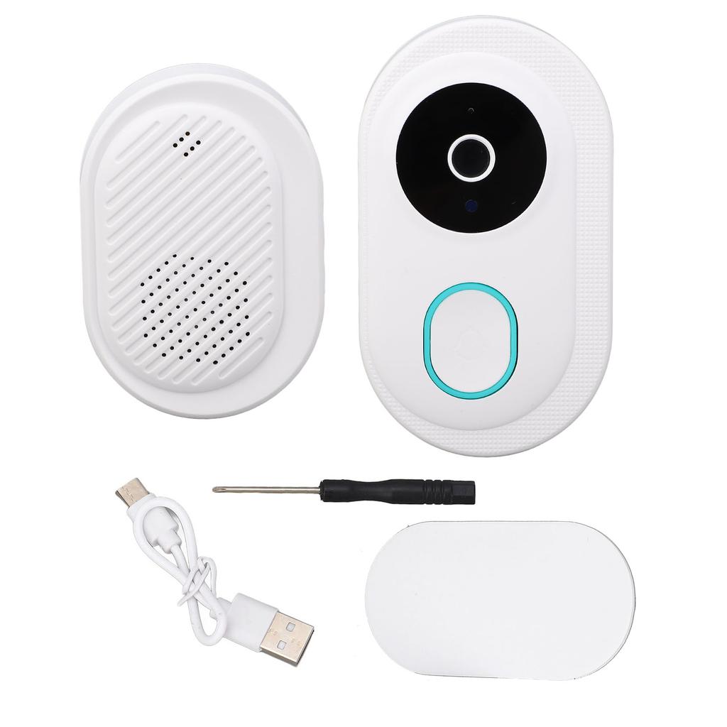 Wireless Smart Video Doorbell with Voice Changing Two Way Talk Night Vision 2.4GHz WiFi Doorbell