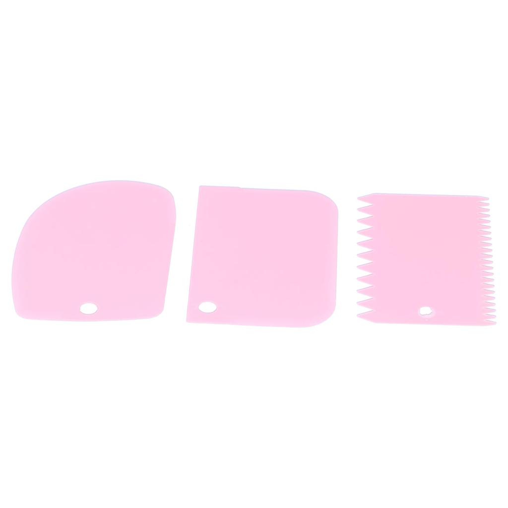 3PCS Set Cake Cream Scraper Dough Pasty Cutters Scraper Kitchen Tool DIY Baking Tool