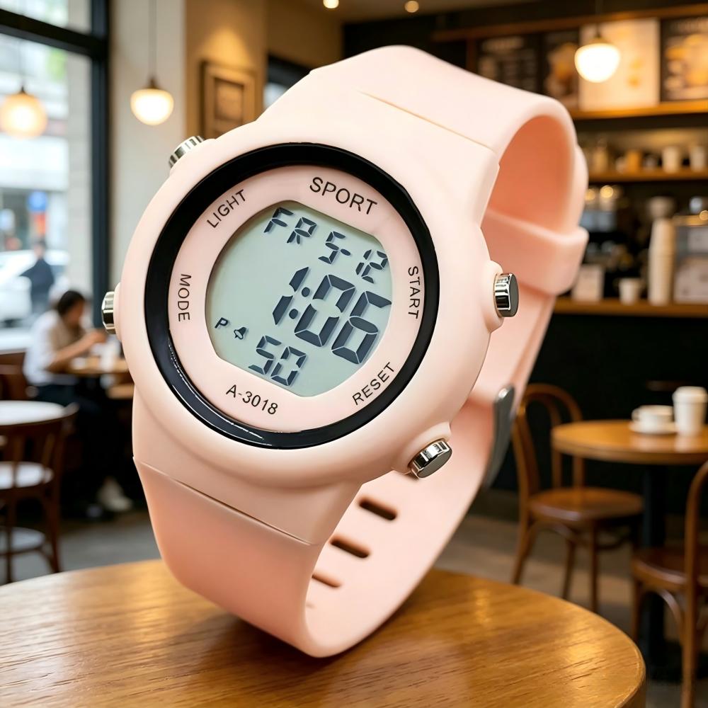 3D Cat-ear Men Women Watches Kids Sports Electronic Watches for Girls and Boys Student Waterproof LED Digital Wristwatch Gifts