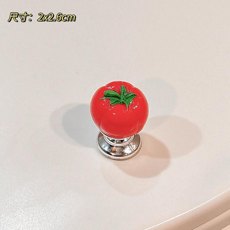 Cute little tomato long manicure toilet toilet tank button flush aid lid lifter toilet press
