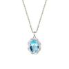S925 sterling silver stud earrings necklace ring set with natural crystal stone brushed craftsmanship light luxury section high-rise jewelry set