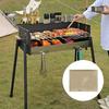 Outdoor Fiberglass Fireproof Mat, Foldable Heat-Resistant Flame Retardant Pad, Outdoor Grill BBQ Firepit Fireplace Blanket