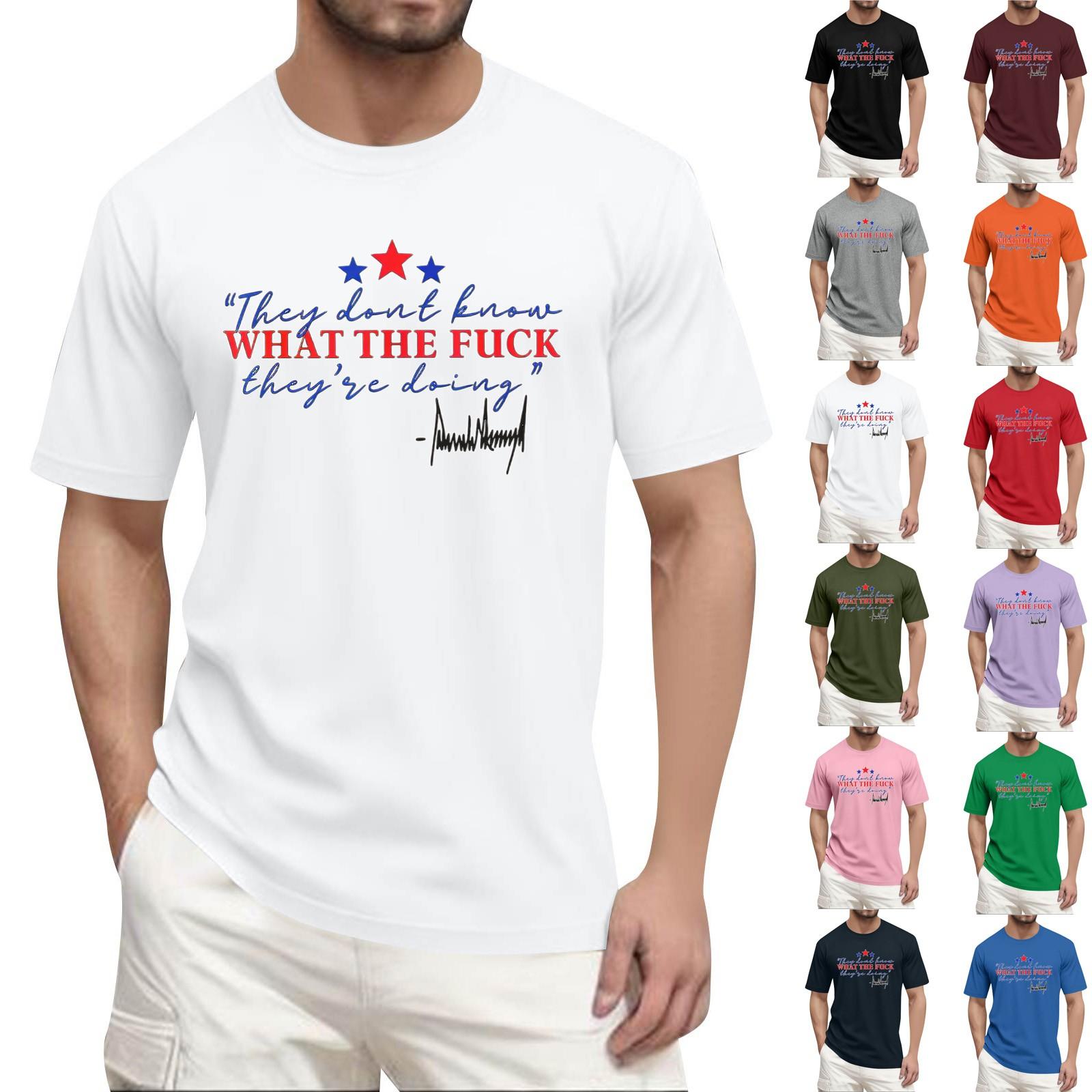 

Мужская модная футболка с принтом, круглым вырезом, прямыми плечами и короткими рукавами L армия зеленый