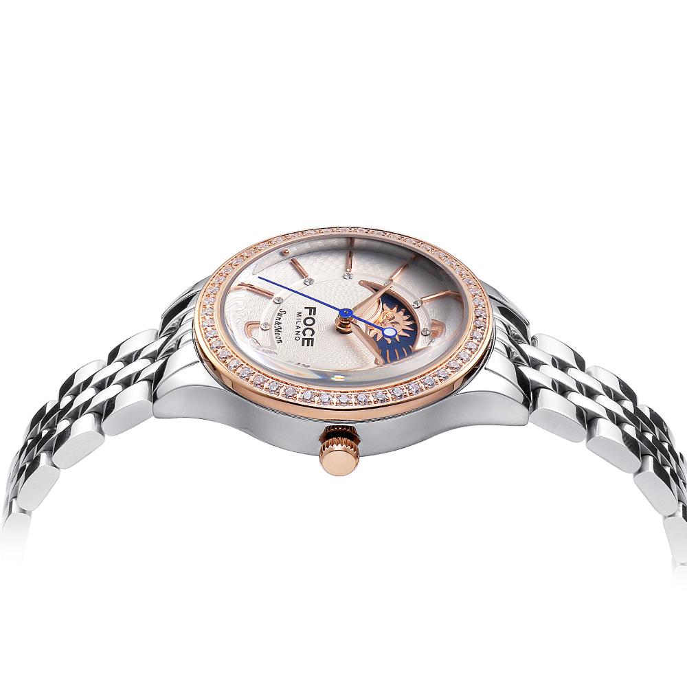 Orologio da Donna in Metallo Luna & Sole 30Mm Poche Fm7602Lm-Wrg