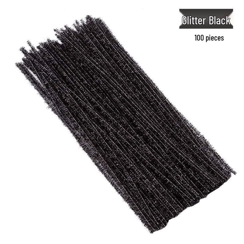 Encrypted Pipe Cleaners: Dense, Thickened 8mm White Strips with Mixed Colors for Handmade DIY Bouquets