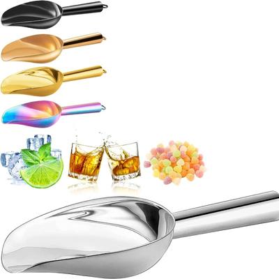 Mini-Eisschaufel, 125 g, Edelstahlschaufeln für Eiswürfel/Süßigkeiten/Mehl/Zucker, Allzweckschaufeln aus Metall für Kanister, zum Backen, für die Speisekammer in der Küche