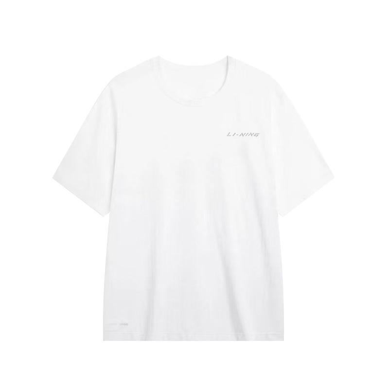 

Li-Ning Quick-Dry Loose Round Neck Cool Breathable Simple Letter Cycling Fitness Running Casual Sports Short Sleeve T-Shirt Unisex T-Shirt ATBS259-1 S