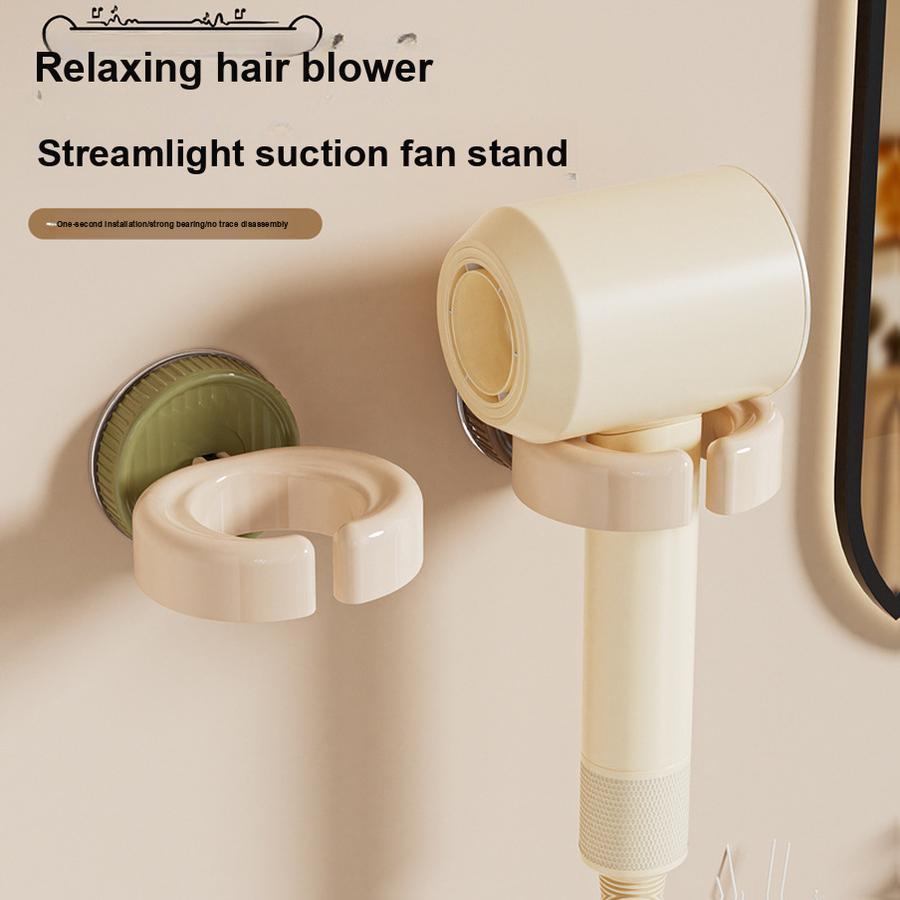 5 pcs Wall Mounted Hair Dryer Rack Holder with Suction Cups - No Drilling Bathroom Organizer