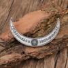 1pc Vintage Silver Viking Rune Crescent Hairpin Norse Mythical Compass Symbol Gothic Niche Hair Decoration Trendy Product