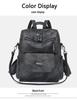 Korean Style Women's Large Capacity PU Backpack
