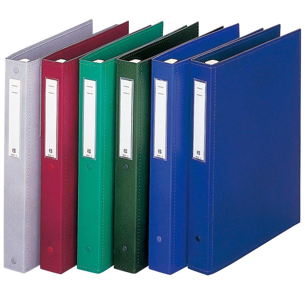 Lihit Lab Medical Record Book, Thick Type, A4, 4-Hole, Red, HB437-5