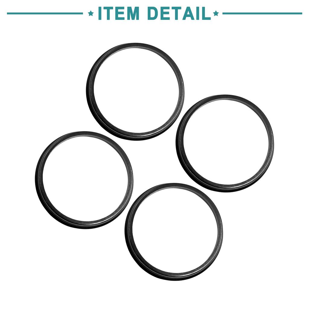 ACROPIX Hub Centering Car 73.mm -67.1mm Hub Centering Wheel Boacenter Black 4pcs