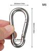 5Pcs Stainsless Steel Spring Snap Hook Carabiner Clip Water Bottle Hook Keychains for Outdoor Camping Fishing Hikings