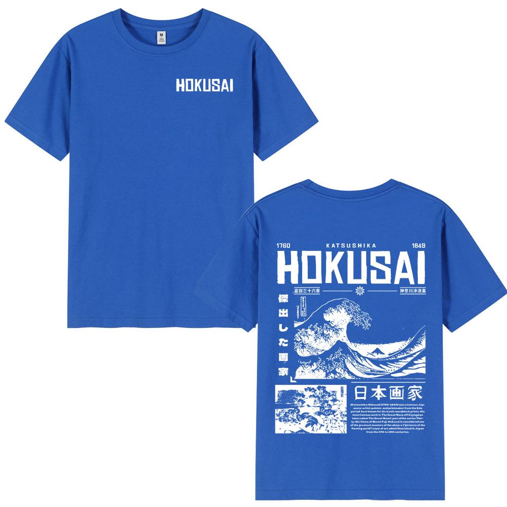 Japanese Hokusai The Great Wave T Shirts Unisex Women Clothing Fashion Short Sleeve 100 Cotton Casual T Shirt Harajuku Streetwear