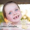Wooden Baby Teeth Box German Carved Boys Girls Lost Milk Tooth Storage Box Container Saver Birthday Baby Shower Keepsake Gift