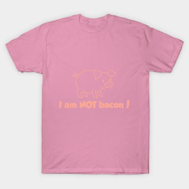 T Shirt Women I Am Not Bacon Harajuku Print Kawaii Tshirt Summer Short Sleeve Female T-Shirt Top Tee