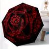 1pc Skull PatternAutomatic Folding Umbrella, Portable & Foldable Design with 8 Ribs, Casual Outdoor Accessory Yy250804207