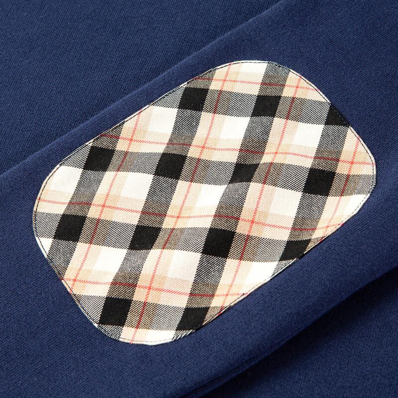 MONTAGUT Men's Plaid Polo Collar Long Sleeve Sweatshirt