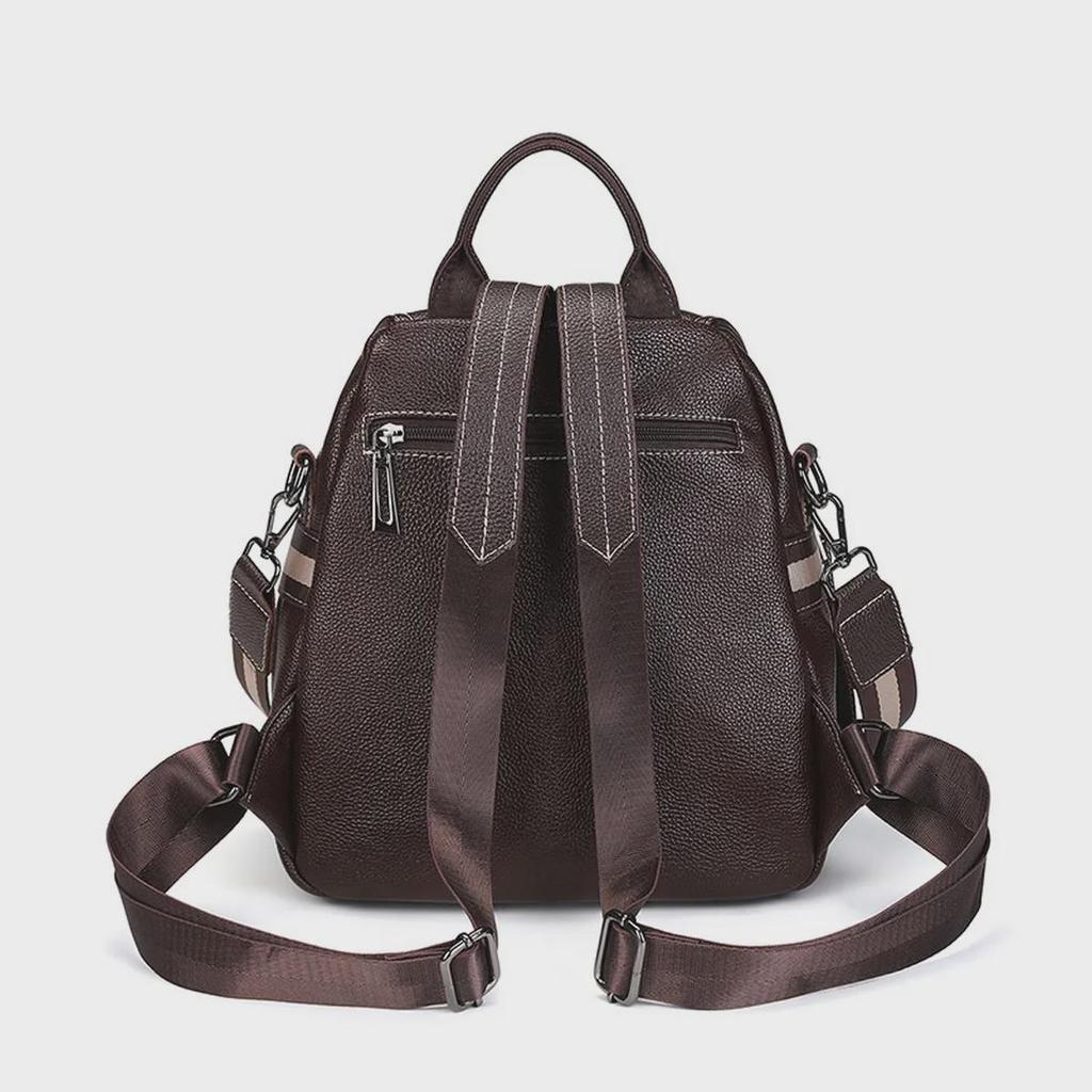 2024 Grenzüberschreitender Rucksack aus weichem Leder für Damen – europäische und amerikanische Mode, vielseitig einsetzbar für Reisen und Freizeit