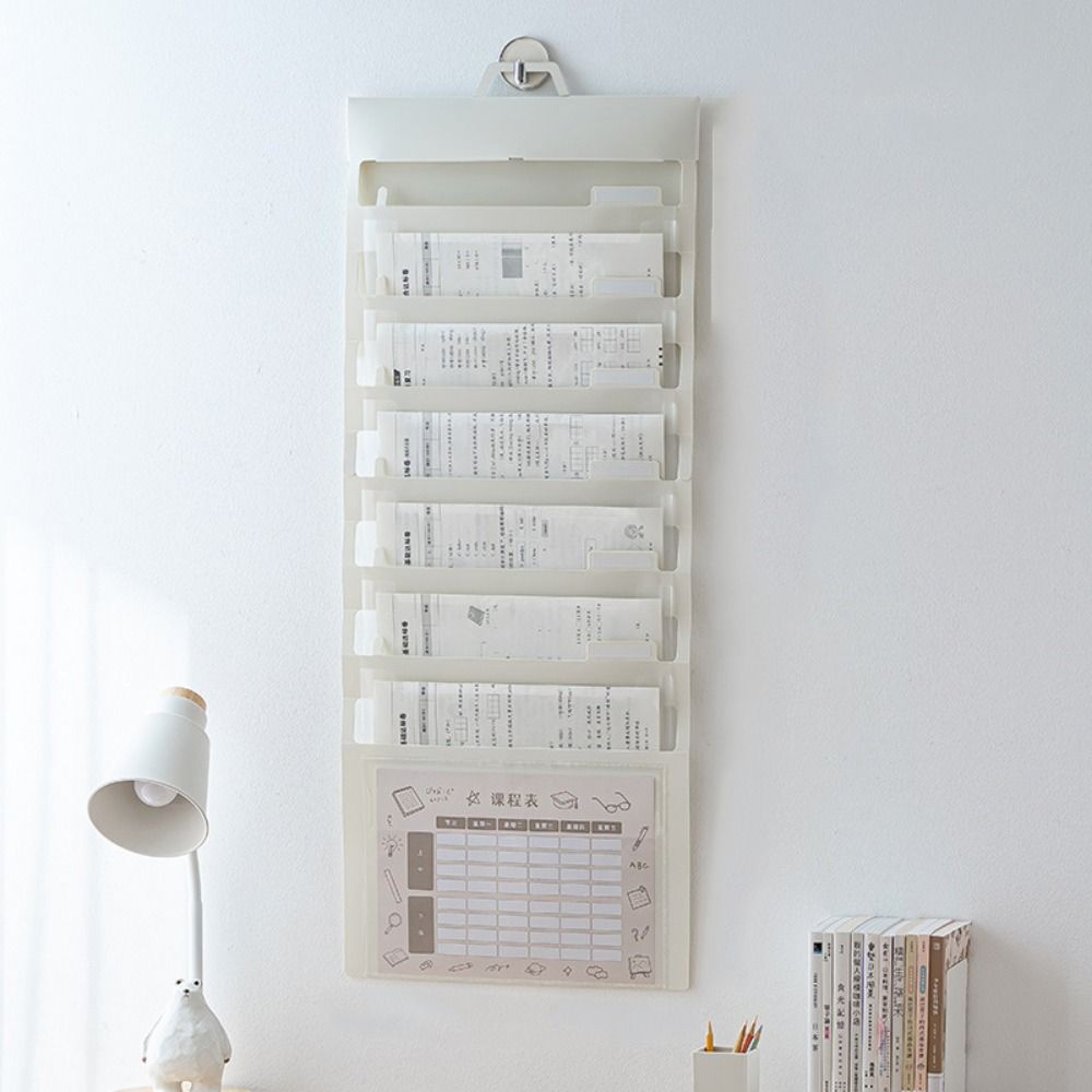 A4 erweiterbare Mappe Tragbare Hänge-Wand-Dokumententasche Büroorganisation