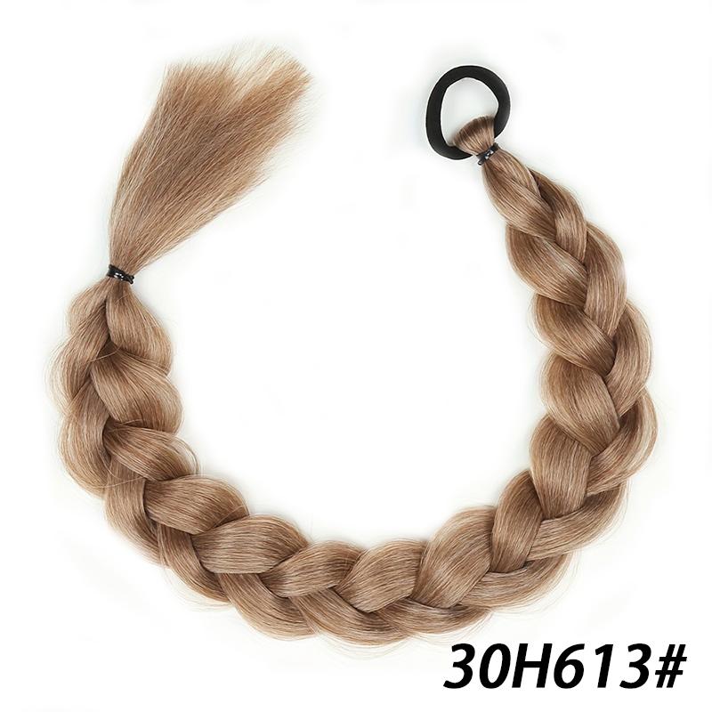 

Парик с косой для девочек, коса с хвостиком, жареное тесто, длинная коса, парик с конским хвостом