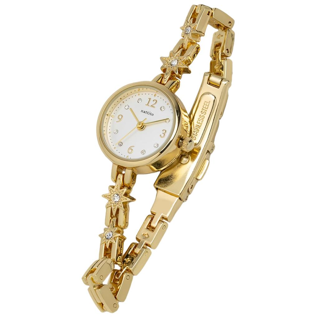 Fieldwork Women's Analog Watch with Metal Band, Gold, ST285-2