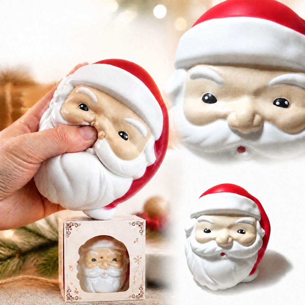 Stress Ball - Fun Christmas Toy for Kids and Adults, Party, Stocking Stuffer, Novelty Sensory Toy