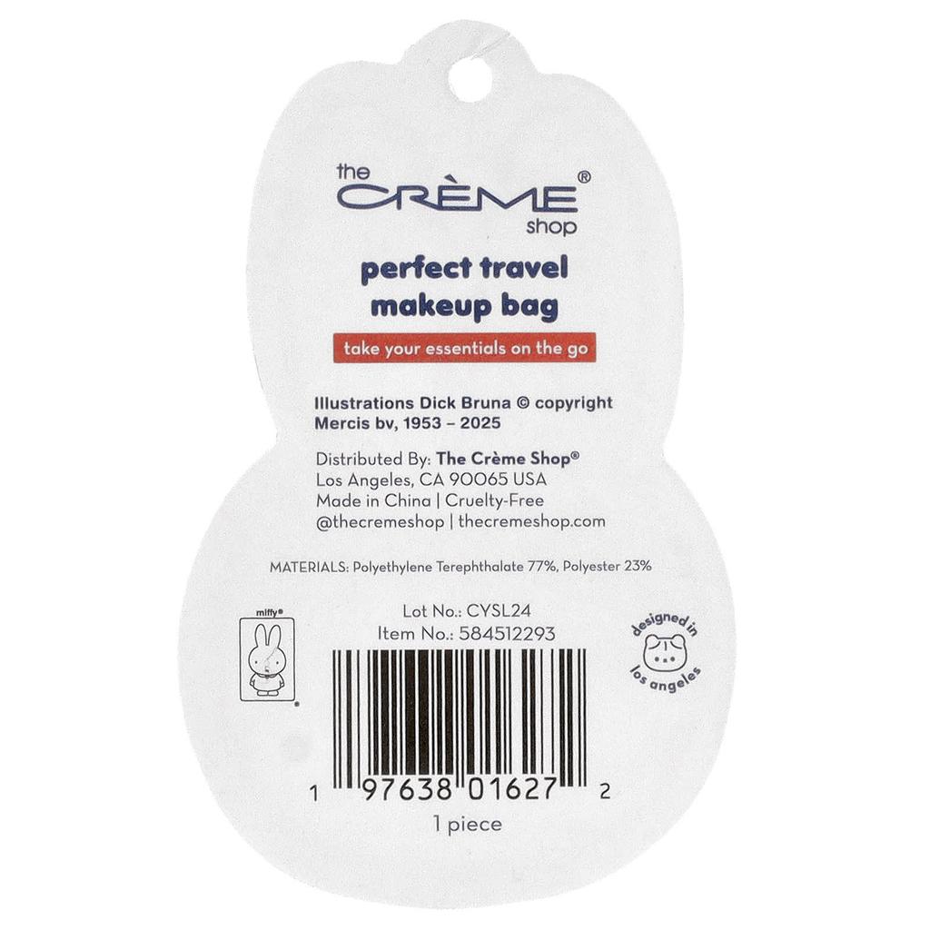 The Creme Shop, Miffy®, Perfect Travel Makeup Bag, 1 Count